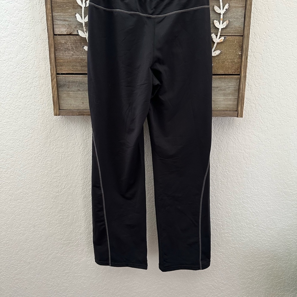 Athleta Women Black Bootcut Yoga Stretch Nylon Pants 41151 Large - Picture 2 of 9
